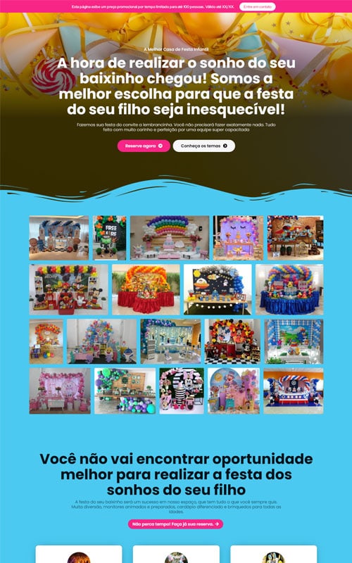 Modelo de landing page para vendas de serviços